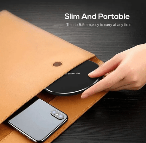 30W Fast Wireless Charging Pad LED Indicator, Ultra-Thin Design